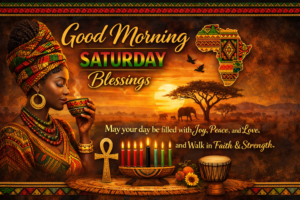 Good Morning Saturday Blessings with African American Heritage