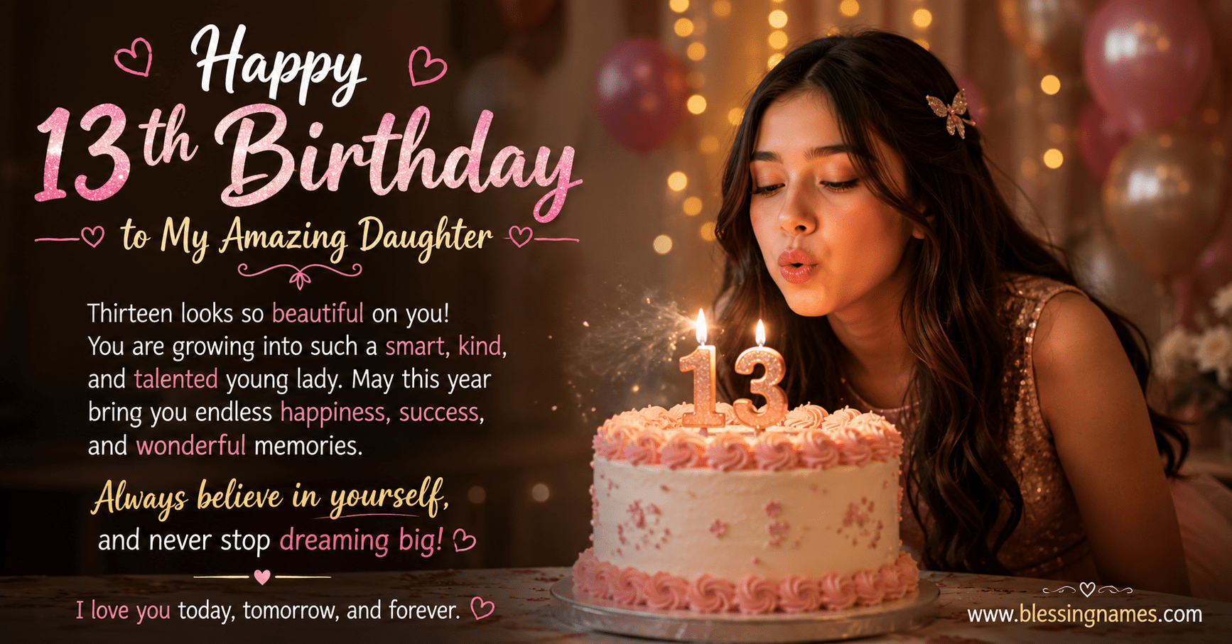 13th-birthday-wishes-for-daughter-shell-never-forget