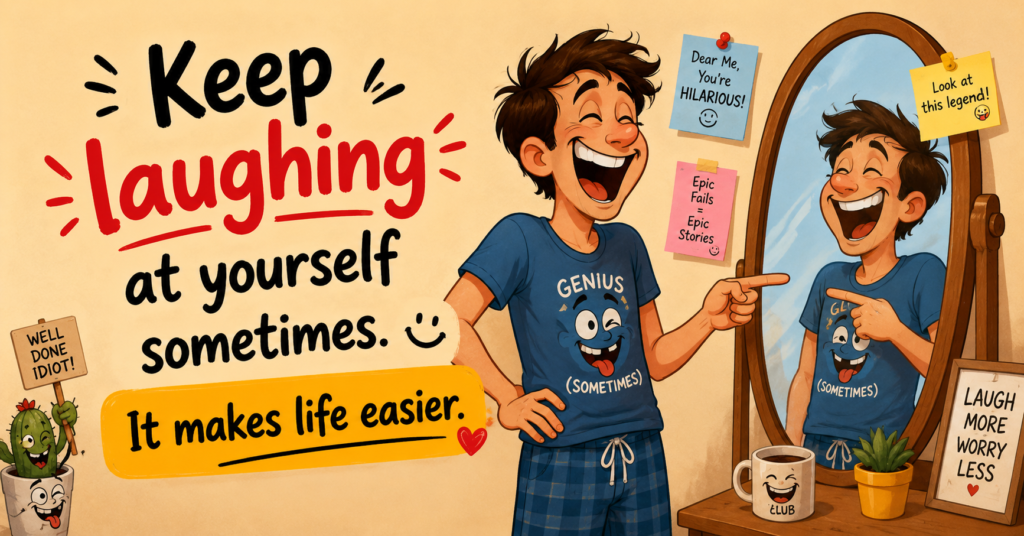keep-laughing-at-yourself-sometimes-it-makes-life-easier