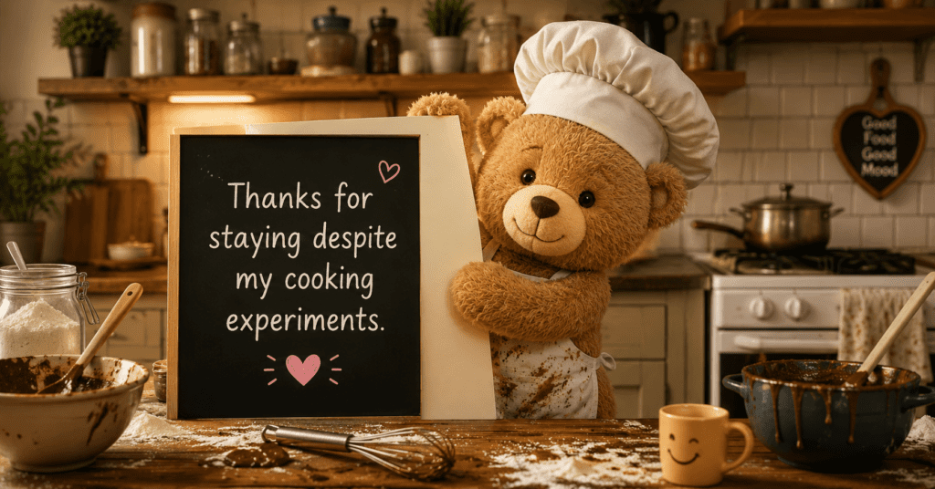 thanks-for-staying-despite-my-cooking-experiments